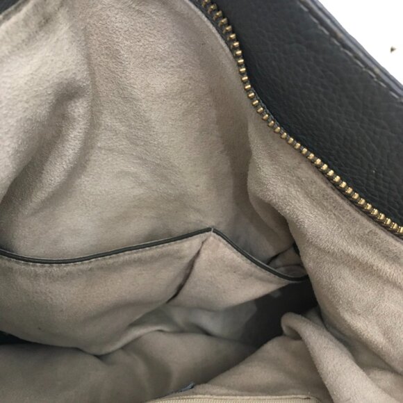 Kristen Bell for Erica Anenberg Gray Pebbled Leather Tote Boho W/ Dustbag - Picture 8 of 12